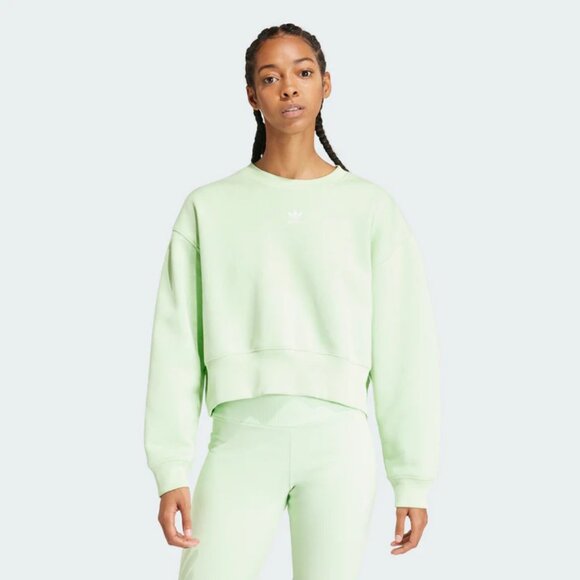 adidas  -  women's adicolor essentials crew sweatshirt - Picture 2 of 4